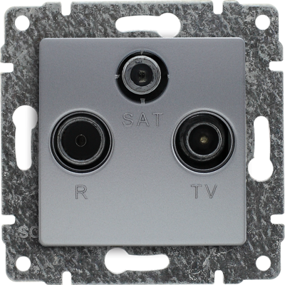 VENA:ALUMINIUM GN.ANT.RTV SAT KOŃC,B/RAMKI,TV:0,5 DB,R:0,5 DB,F:1,5 DB,I:75 (514076)