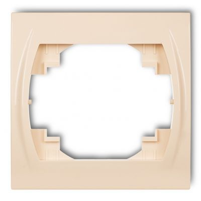 KARLIK LOGO Ramka pozioma pojedyncza beżowa 1LRH-1 (1LRH-1)