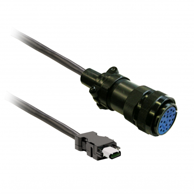 Kabel enkoderowy 5m ekranowany Złącze MIL for BCH2.H/.M/.R CN2 plug VW3M8D2AR50 SCHNEIDER (VW3M8D2AR50)