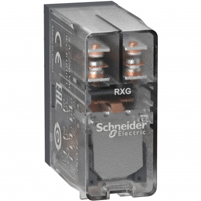 Zelio Relay Przekaźnik interfejsowy z przezroczystą obudową 2C/O 5A 24V DC RXG25BD SCHNEIDER (RXG25BD)
