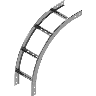 Łuk pionowy zewnętrzny drabiny 400x50mm Grubość 2.0 mm LPDZC400H50N 459140 BAKS (459140)