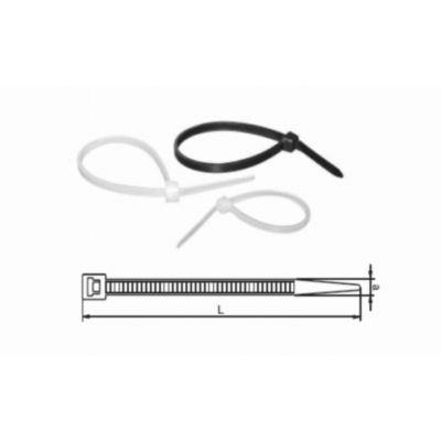 Opaska kablowa zaciskowa trytytka CT 200-2,5 (100szt.) RADPOL (TOOCW020002502)