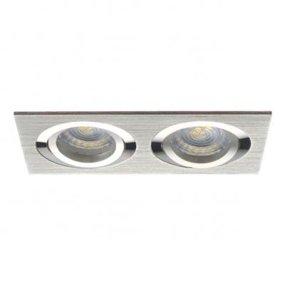 Oprawa punktowa 2x50W GX5,3 IIIkl. 12V IP20 SEIDY CT-DTL250-AL aluminium szczotkowane 18282 KANLUX (18282)
