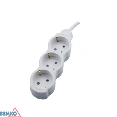 PRZEDŁUŻACZ NA SCHUKO 3X 2P+Z 1.5MM X 1.5M BEMKO (B06-NB3GS1M)