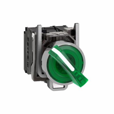 Harmony XB4 Przełącznik 2 położeniowy metalowy LED 230/240V XB4BK123M5 SCHNEIDER (XB4BK123M5)