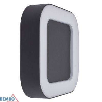 OPRAWA ELEWACYJNA VALIT 10W 3000K 800LM IP54 200X46X196MM KWADRATOWA GRAFIT BEMKO (C25-EL2-S-010GR-3K)