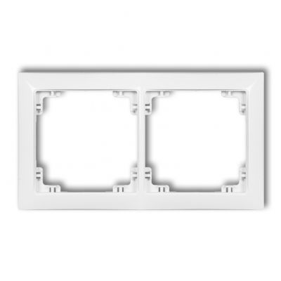 KARLIK DECO Ramka podwójna z tworzywa DECO Soft biała DRSO-2 (DRSO-2)