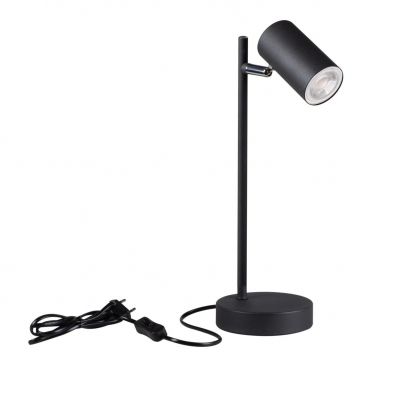 EVALO TL GU10 B-SR Lampka biurkowa EVALO TL GU10 B-SR GU10 kolor czarny KANLUX (35786)