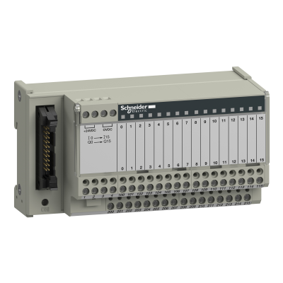 Modicon ABE7 miniaturowa podbaza dyskretne pasywne we/wy 16 wejść/wyjść Led izolator ABE7H16S21 SCHNEIDER (ABE7H16S21)