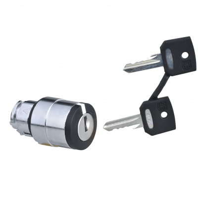 Harmony XB4 Przełącznik 3 położeniowy z kluczem 3131A stabilny metalowy klucz prawo ZB4BG09 SCHNEIDER (ZB4BG09)