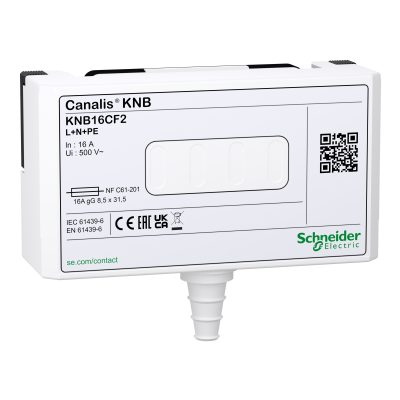 Canalis KN kaseta odpływowa bezpiecznik NF 8,5x31,5mm 1L+N+PE 16A KNB16CF2 SCHNEIDER (KNB16CF2)