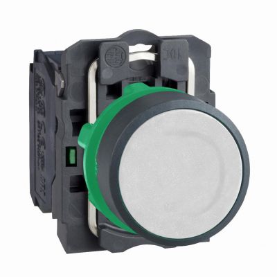 Harmony XB5 Przycisk płaski biały plastikowy XB5AA11 SCHNEIDER (XB5AA11)