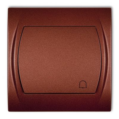 KARLIK LOGO Przycisk zwierny /dzwonek/ brązowy metalik 9LWP-4 (9LWP-4)