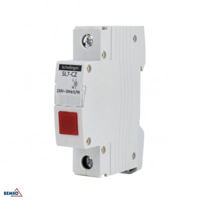 LAMPKA SYGNALIZACYJNA LED SL7 CZERWONA SCHELINGER BEMKO (S-A15-SL7-CZ)