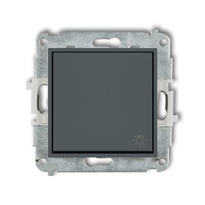KARLIK MINI Przycisk zwierny /światło/ grafitowy mat 28MWP-5 (28MWP-5)