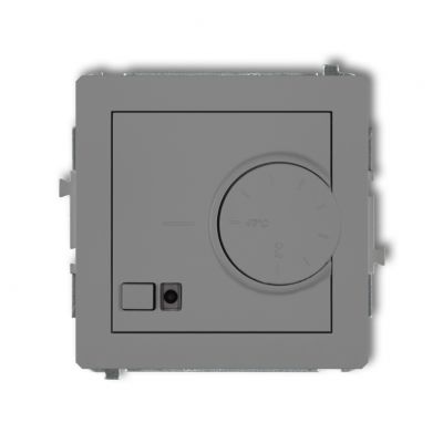 KARLIK DECO Elektroniczny regulator temperatury z czujnikiem podpodłogowym szary mat 27DRT-1 (27DRT-1)