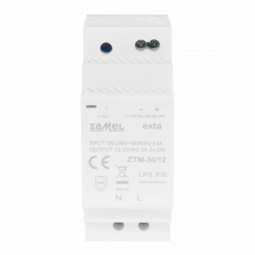 Zasilacz impulsowy montowany na szynie TH-35 (DIN) 30W 12V DC TYP: ZTM-30/12 ZAMEL (EXT10000281-WUN)