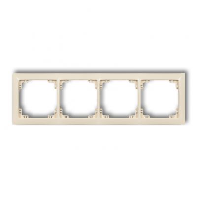 KARLIK DECO Ramka poczwórna z tworzywa DECO Soft beżowa 1DRSO-4 (1DRSO-4)