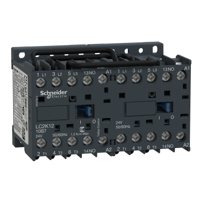 Stycznik nawrotny 12A 5,5kW 24V AC LC2K1210B7 SCHNEIDER (LC2K1210B7)