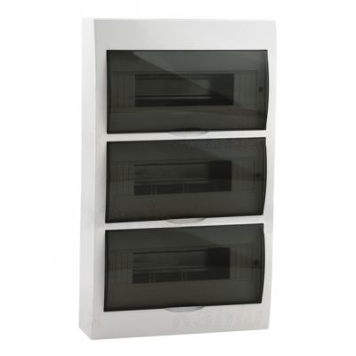 03836; DB312S 3X12P/SMD Rozdzielnica natynkowa z listwami DIN KANLUX (3836)
