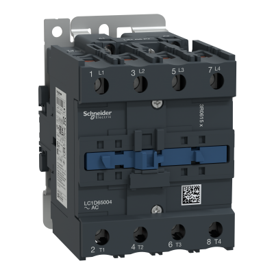 Stycznik mocy 4-biegunowy D AC3-65A,230V AC LC1D65004P7 SCHNEIDER (LC1D65004P7)