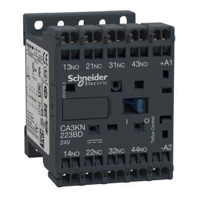 Stycznik pomocniczy 2 NO+2 NC cewka sterująca 24 V DC CA3KN223BD SCHNEIDER (CA3KN223BD)