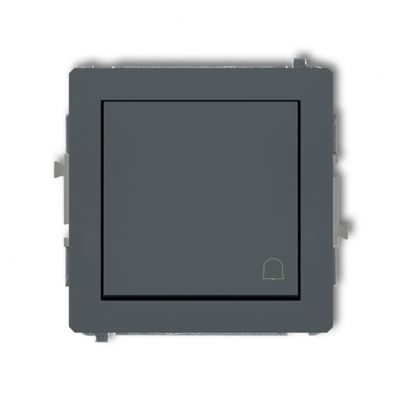KARLIK DECO Przycisk zwierny /dzwonek/ grafitowy mat 28DWP-4 (28DWP-4)