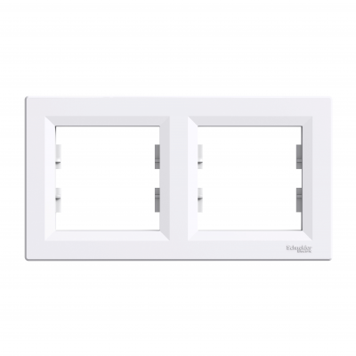 Asfora ramka podwójna 2-krotna pozioma biały EPH5800221 SCHNEIDER (EPH5800221)