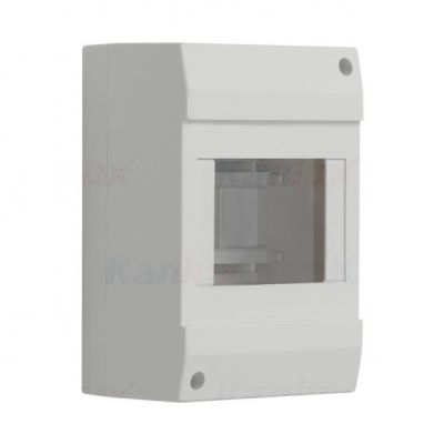 DB104W 1X4P/SM Rozdzielnica natynkowa 1x4 plastikowa IP30 3851 KANLUX (3851)