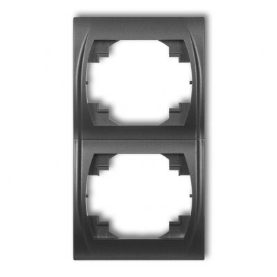 KARLIK LOGO Ramka pionowa podwójna grafitowa 11LRV-2 (11LRV-2)