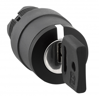 Harmony XB5 Przełącznik 3 położeniowy z kluczem nr 455 czarny powrót do śr. plastikowy ZB5AG1 SCHNEIDER (ZB5AG1)