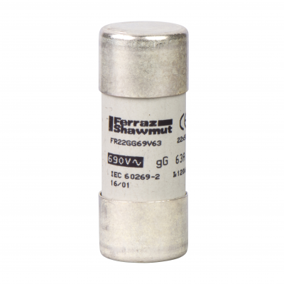 Bezpiecznik GG cylindryczny 22x58mm 63A 500VAC DF2FN63 SCHNEIDER (DF2FN63)