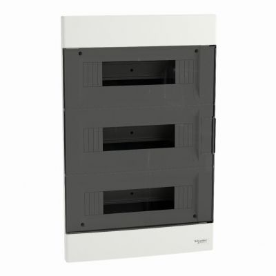 Rozdzielnica podtynkowa Easy9 EU IP40 EZ9EU-3-12-PT-T transparentna 3x12 EZ9EUA312 SCHNEIDER (EZ9EUA312)