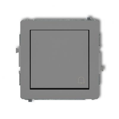 KARLIK DECO Przycisk zwierny /dzwonek/ szary mat 27DWP-4 (27DWP-4)