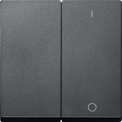 Merten - Klawisz System M podwójny z oznaczeniem ''0/1'' antracytowy MTN312014 SCHNEIDER (MTN312014)