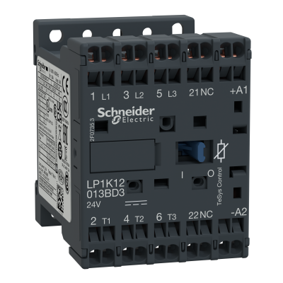 Stycznik mocy TeSys K 12A 3P 1R cewka 24VDC zaciski sprężynowe LP1K12013BD3 SCHNEIDER (LP1K12013BD3)