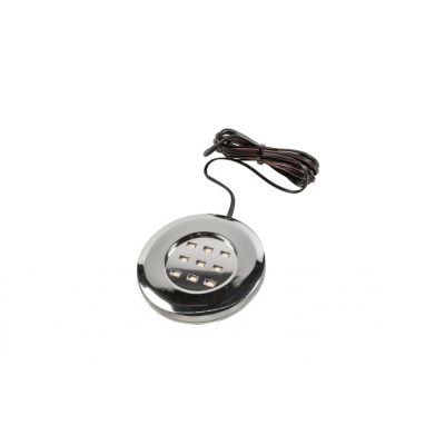 GTV OPRAWA LED PALERMO OP, 12V, 2,5W, 9 SMD 5050, CIEPŁY BIAŁY, CHROM LD-POP925-40 (LD-POP925-40)