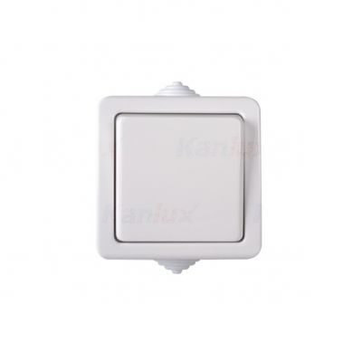 TEKNO Łącznik schodowy 051050102 250V biały IP54 33499 KANLUX (33499)