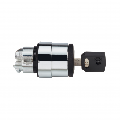Harmony XB4 Przełącznik 3 położeniowy fi22 z kluczem z samopowrotem 4 multichipy okrągły metalowy ZB4BG7K SCHNEIDER (ZB4BG7K)