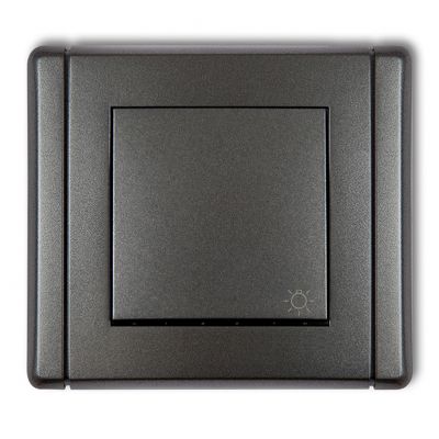 KARLIK FLEXI Przycisk zwierny /światło/ grafitowy 11FWP-5 (11FWP-5)
