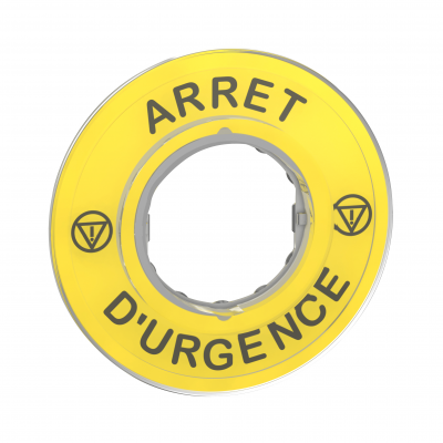 Harmony XB4 Etykieta do ESTOP /ARRET D'URGENCE/ 3D ZBY9120 SCHNEIDER (ZBY9120)
