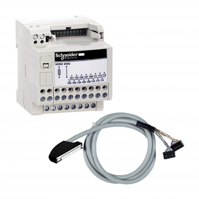 Modicon ABE7 miniaturowa podbaza dyskretne pasywne we/wy 16 wejść/wyjść Micro/Premium cable 1m ABE7H20E100 SCHNEIDER (ABE7H20E100)