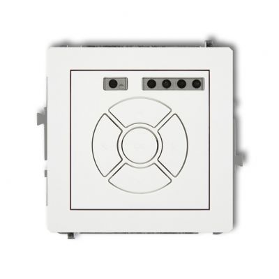 KARLIK DECO Elektroniczny sterownik rolety (przycisk centralny/dodatkowy) biały DSR-6 (DSR-6)