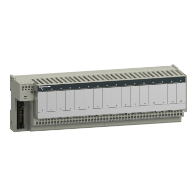 Modicon ABE7 podbaza do elektromechanicznych przekaźników 16 kanałów przekaźnik 12.5mm ABE7R16T330 SCHNEIDER (ABE7R16T330)