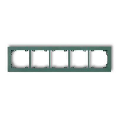 KARLIK DECO Ramka pięciokrotna z tworzywa DECO Pastel Matt szmaragdowa 51DR-5 (51DR-5)