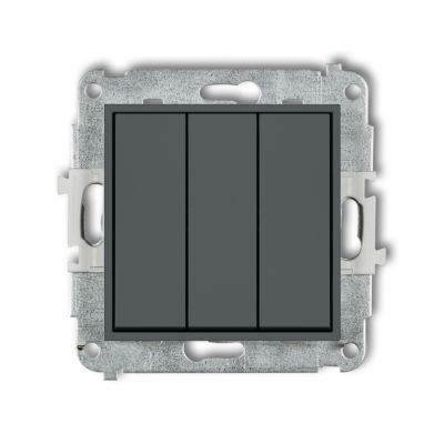 KARLIK MINI Łącznik potrójny grafitowy mat 28MWP-7 (28MWP-7)