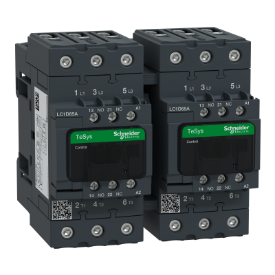 Stycznik nawrotny I=65A AC-3, napięcie cewki 115 V AC LC2D65AFE7 SCHNEIDER (LC2D65AFE7)
