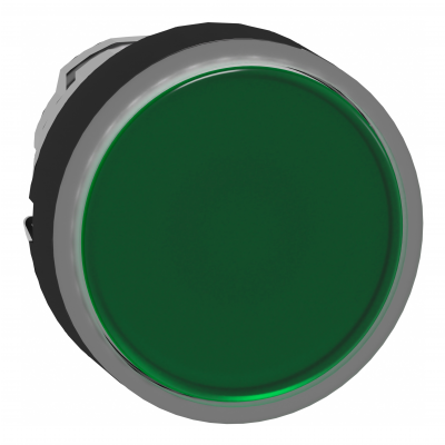 Harmony XB4 Przycisk płaski fi22 zielony z samopowrotem LED okrągły metalowy ZB4BW3337 SCHNEIDER (ZB4BW3337)