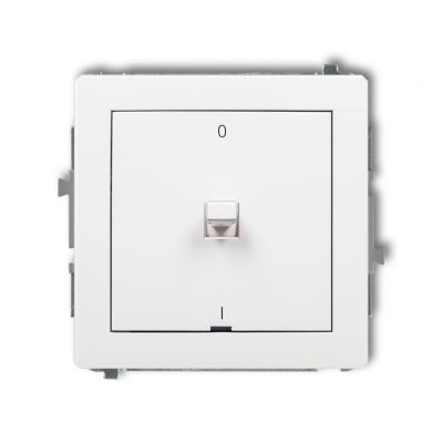 KARLIK DECO Łącznik dwubiegunowy w stylu amerykańskim biały DWPUS-9 (DWPUS-9)
