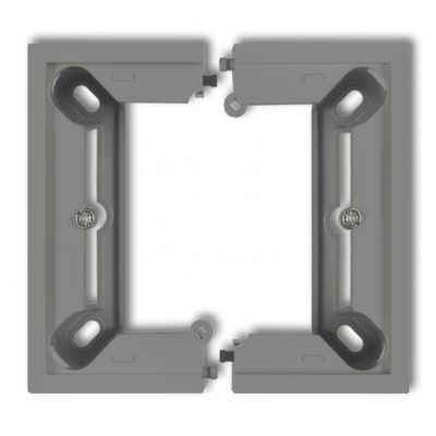 KARLIK DECO / MINI Puszka natynkowa pojedyncza, składana DECO, MINI szary mat 27DPU-1 (27DPU-1)